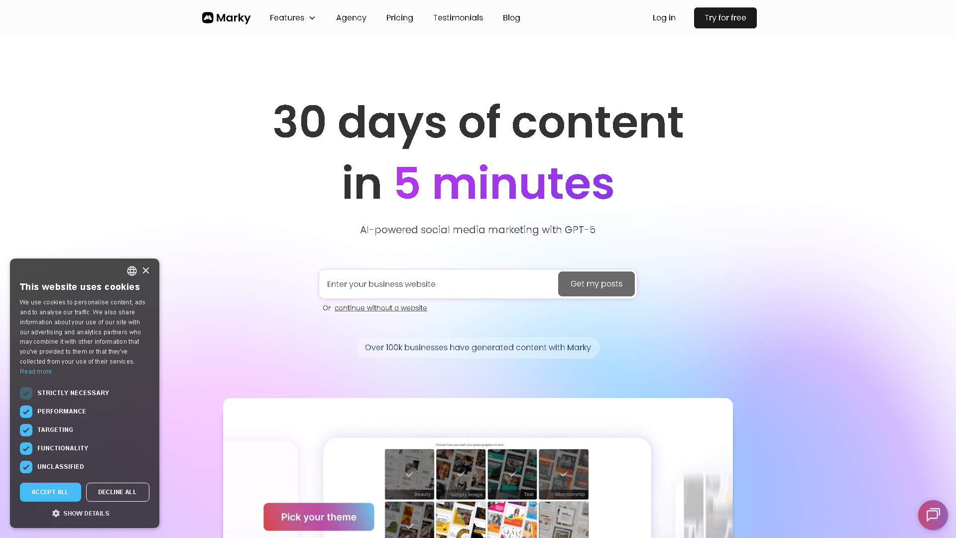 Marky Interface Screenshot - Writing & Editing Tool