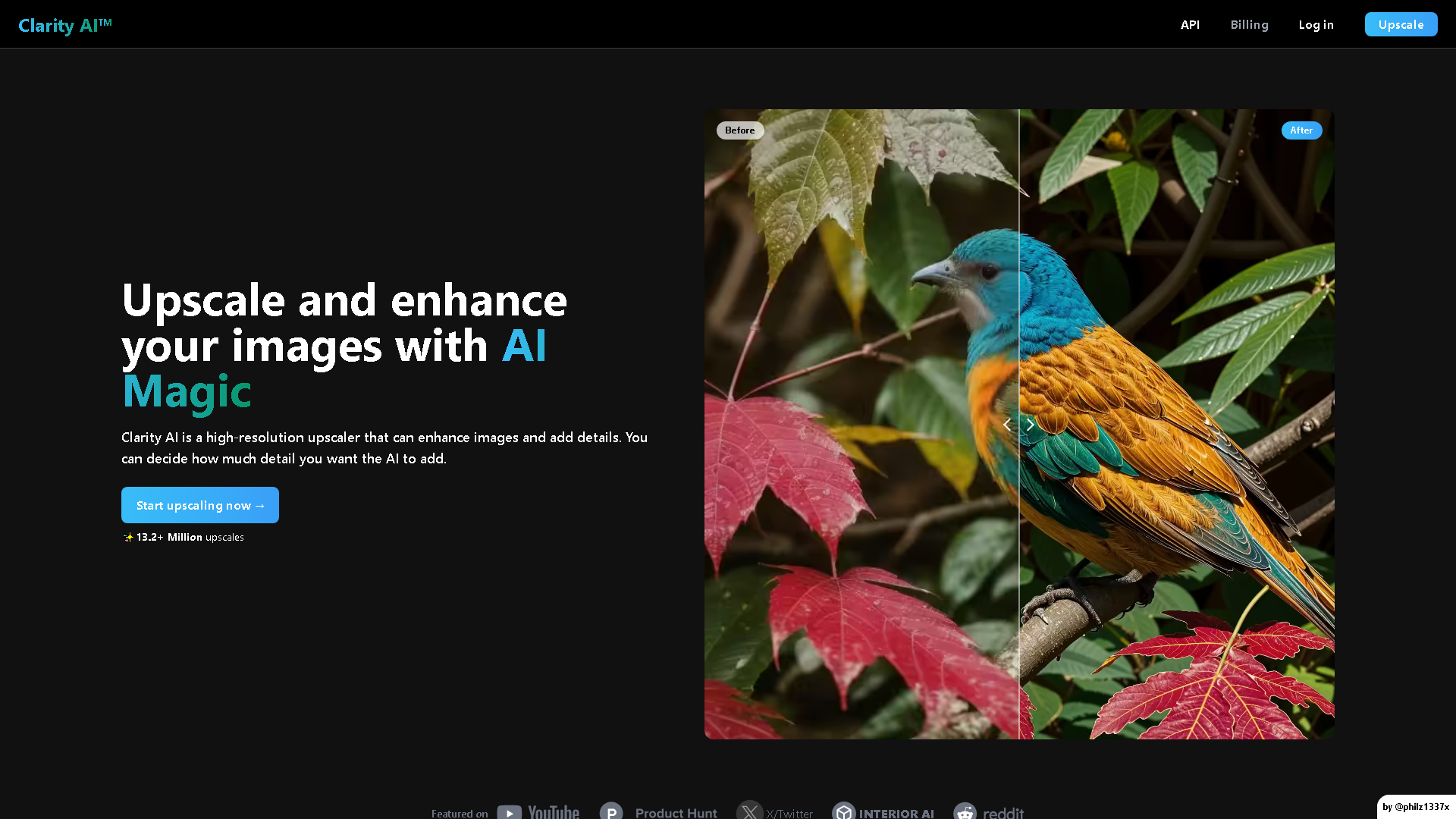 Clarity AI Interface Screenshot - Writing & Editing Tool
