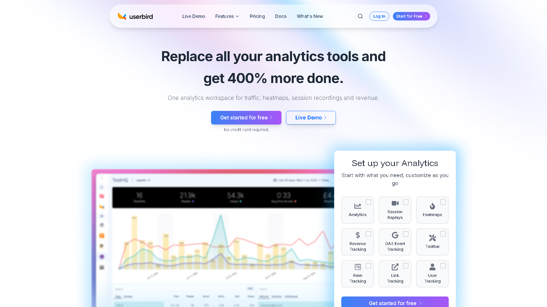 Userbird Interface Screenshot - Writing & Editing Tool