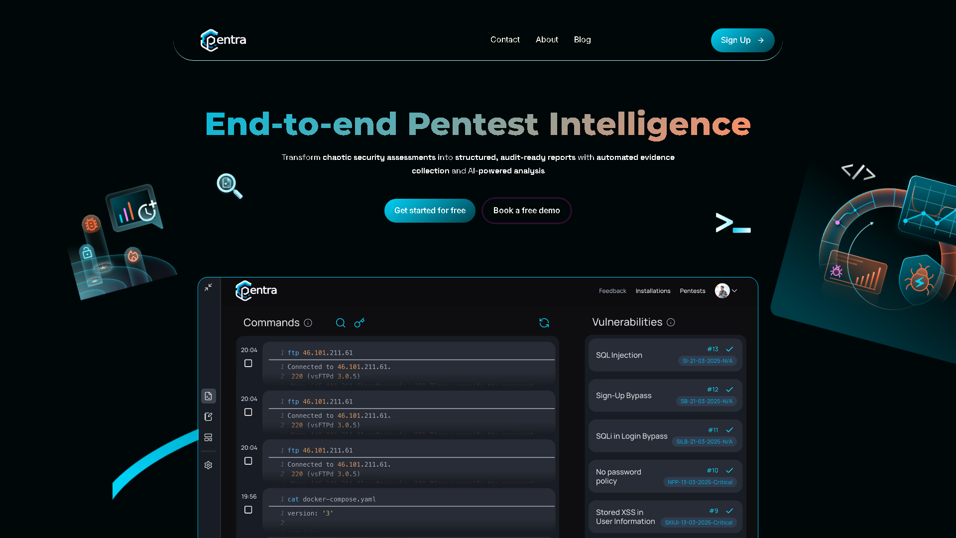 Pentra Interface Screenshot - Writing & Editing Tool