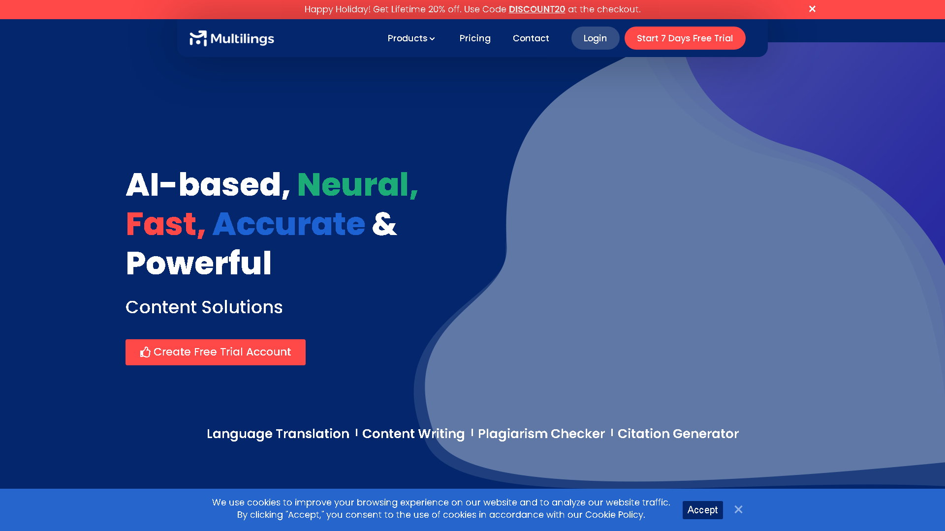 Multilings Interface Screenshot - Writing & Editing Tool
