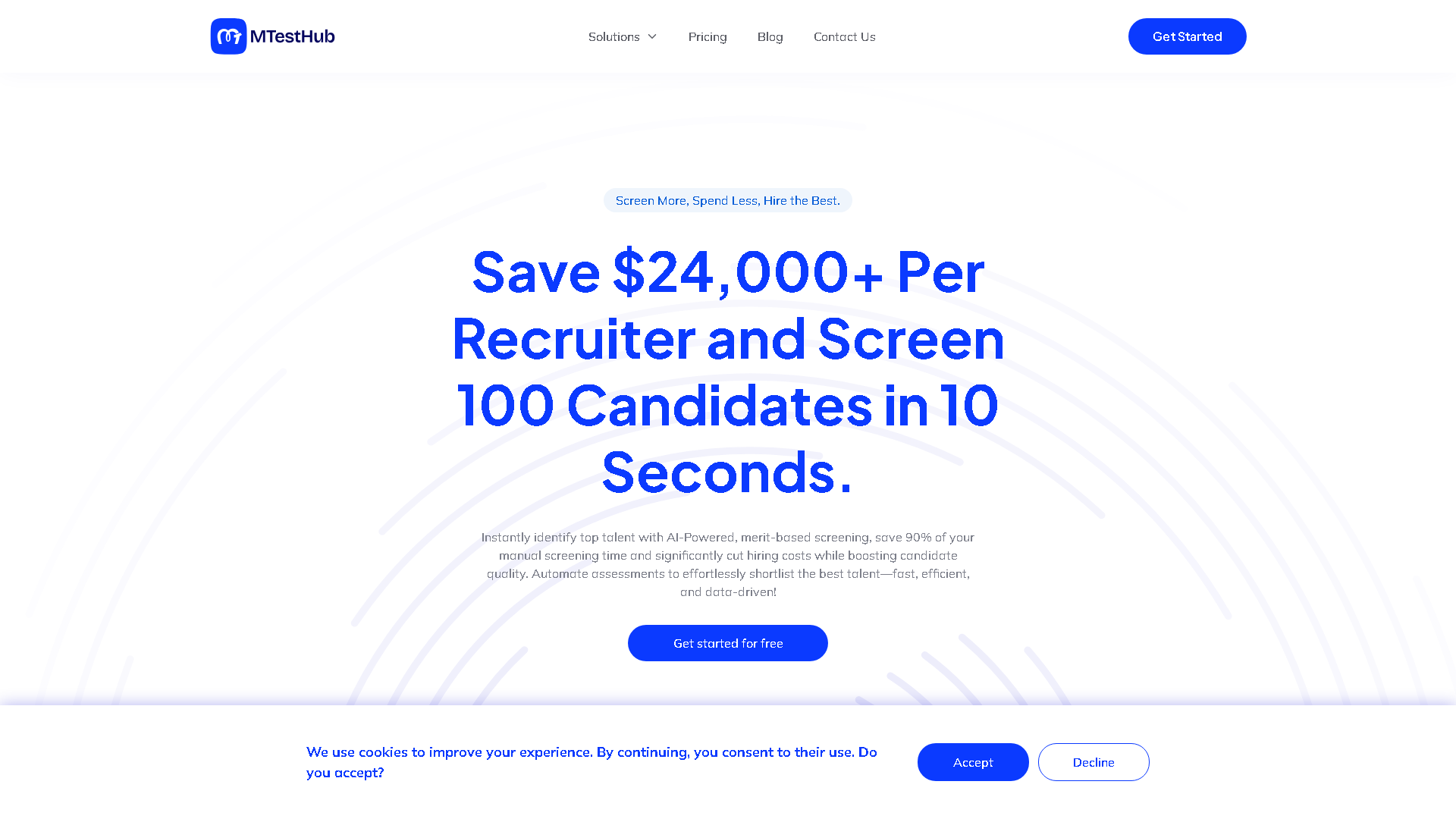 MTestHub Interface Screenshot - Writing & Editing Tool
