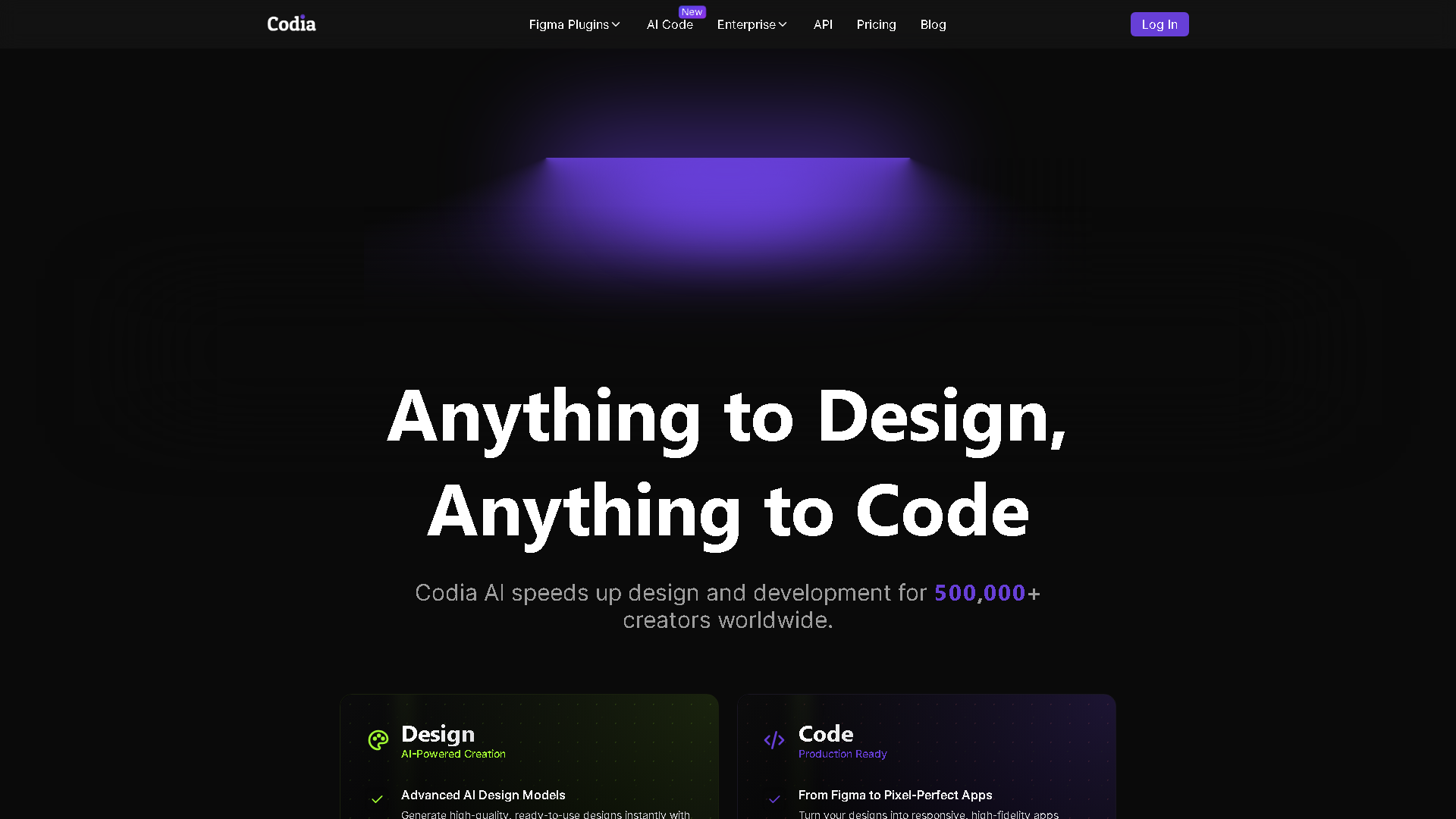 Codia AI Interface Screenshot - Image & Design Tool