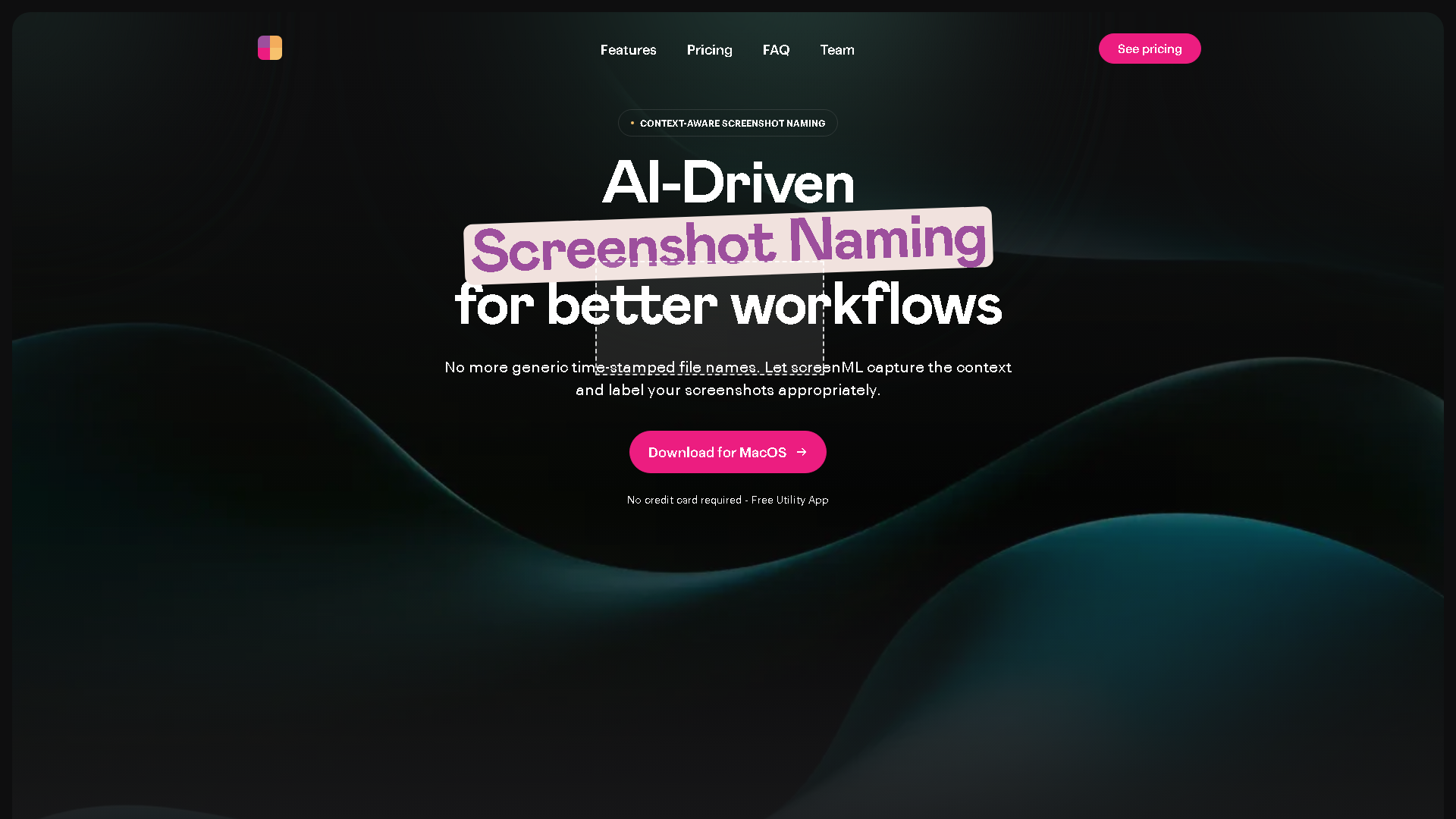 ScreenML Interface Screenshot - Writing & Editing Tool