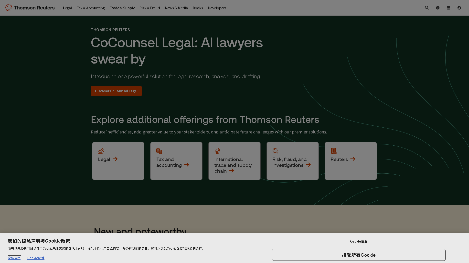 Thomson Reuters Interface Screenshot - Coding & Development Tool