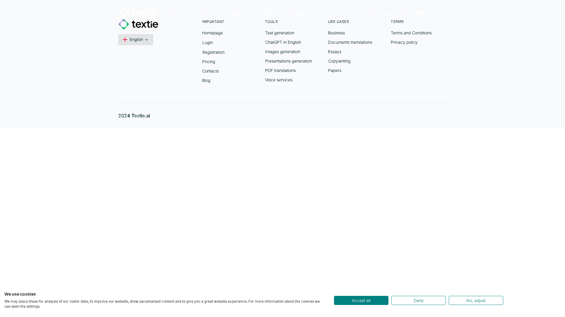 Textie.ai Interface Screenshot - Writing & Editing Tool