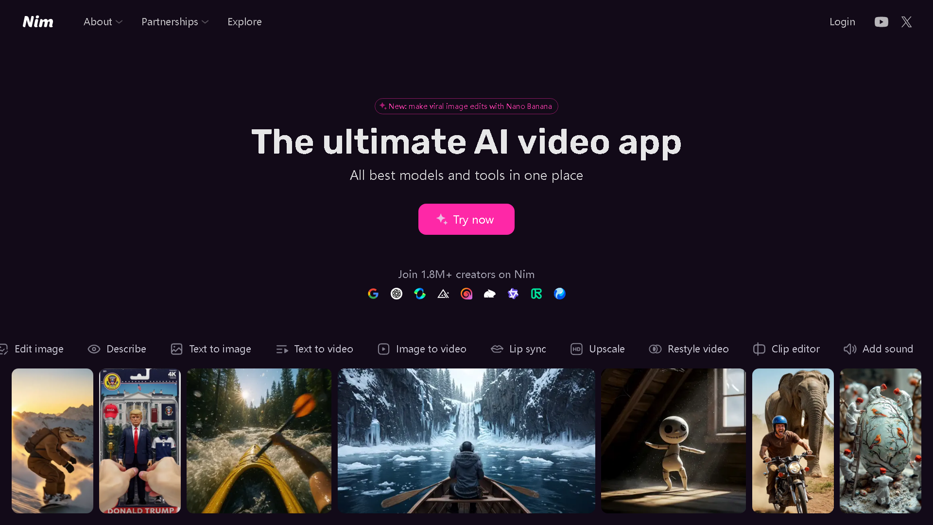 Nim Interface Screenshot - Writing & Editing Tool