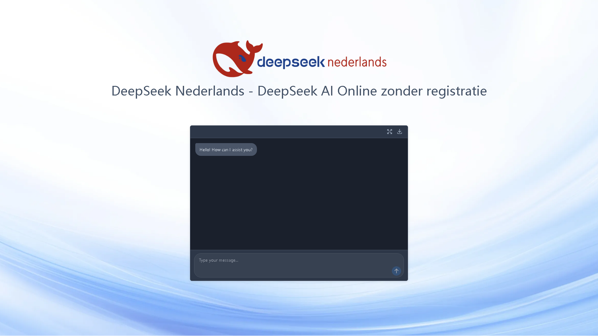 DeepSeek Nederlands Interface Screenshot - Writing & Editing Tool