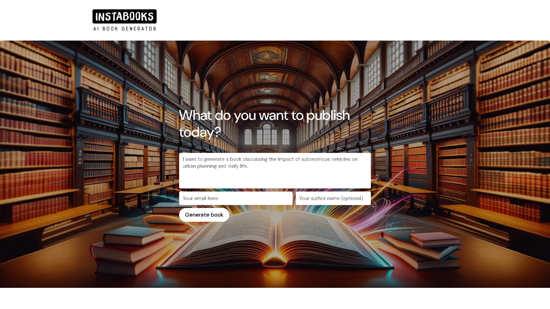 Instabooks AI Interface Screenshot - Writing & Editing Tool