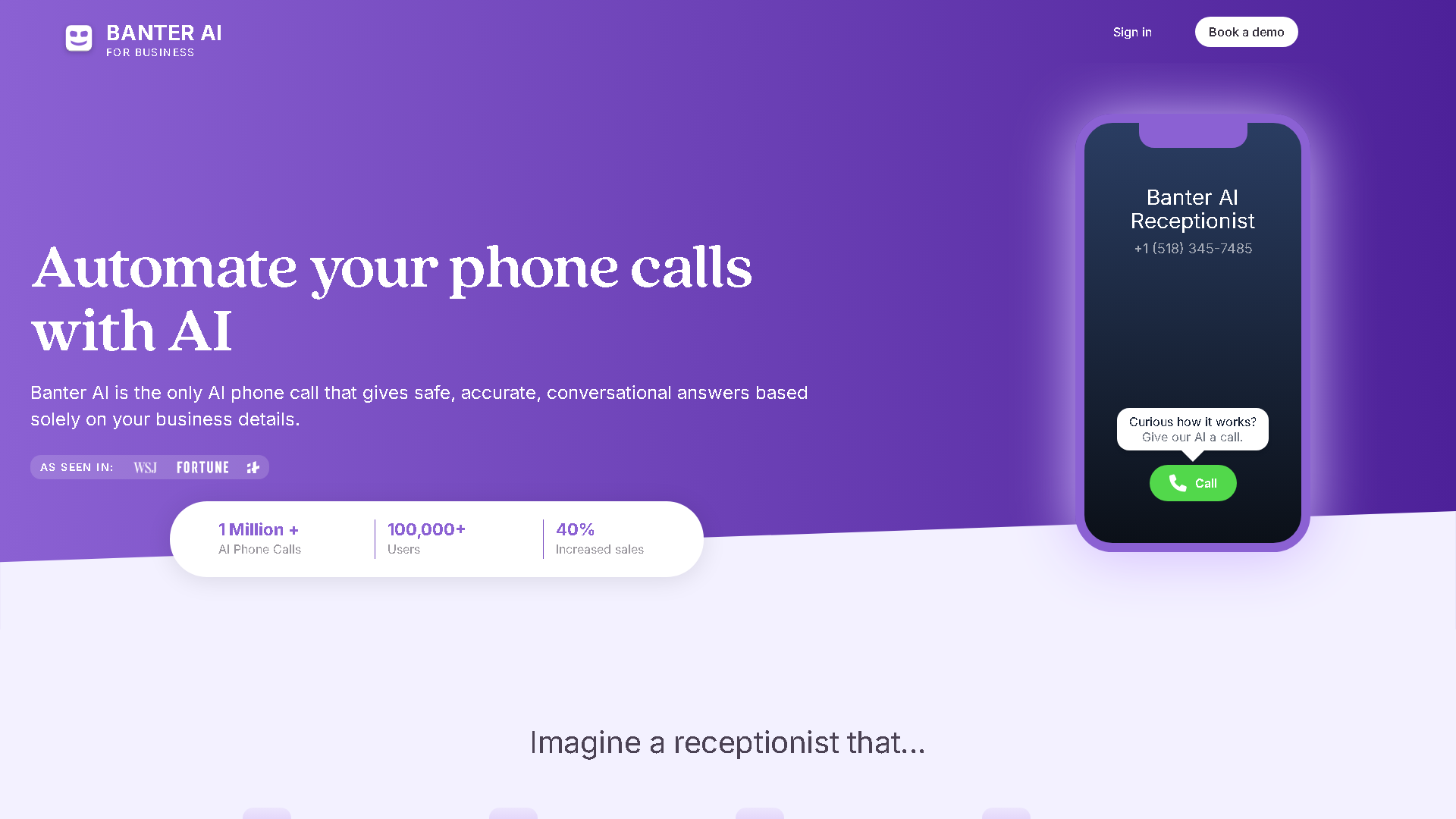 BanterAI Interface Screenshot - Chatbots & Assistants Tool