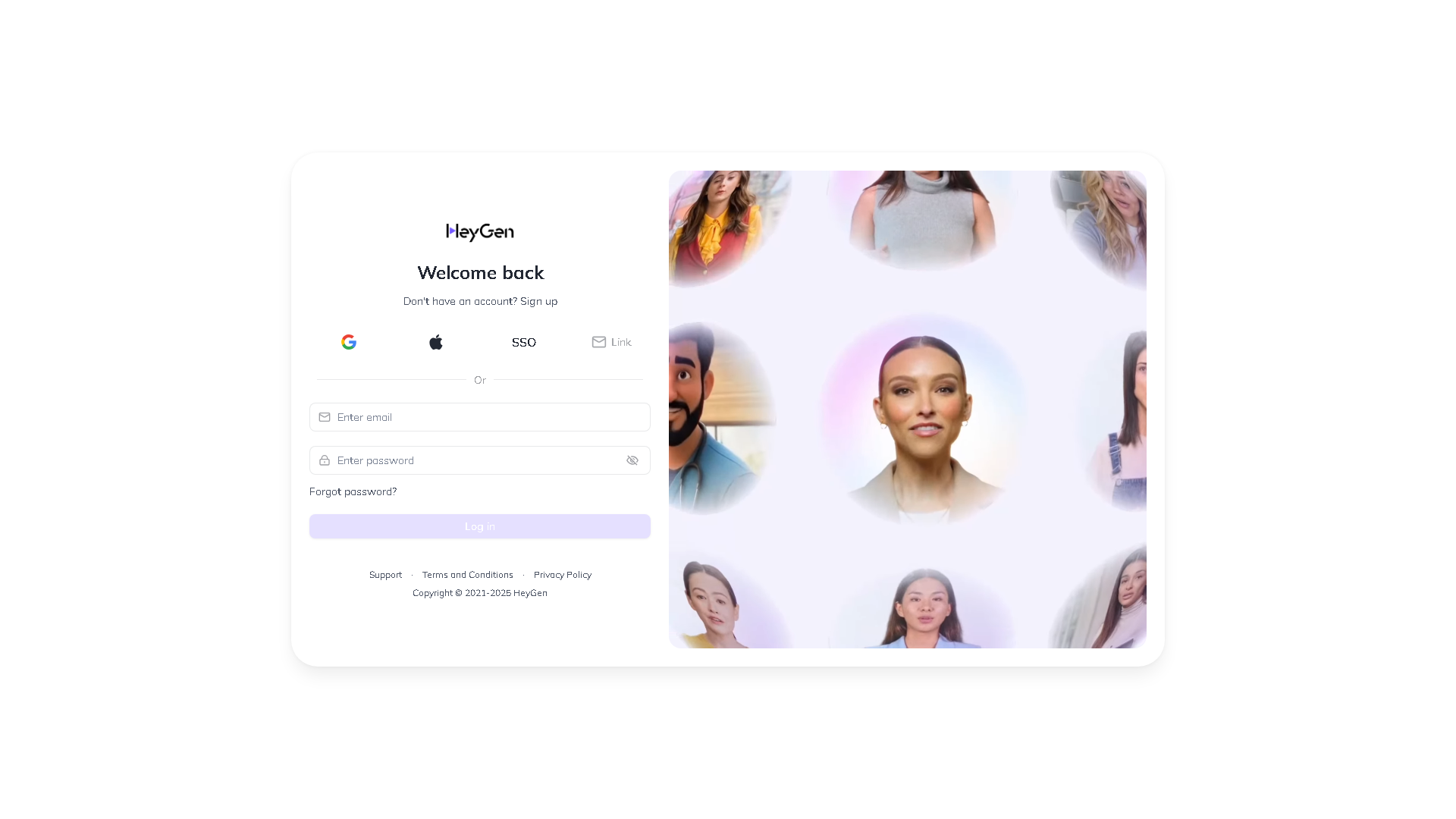 HeyGen Interface Screenshot - Image Generation & Editing Tool