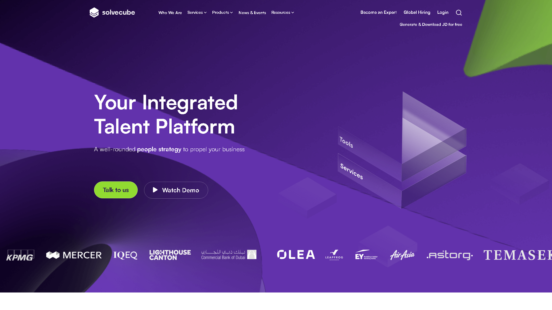 SolveCube Interface Screenshot - Writing & Editing Tool