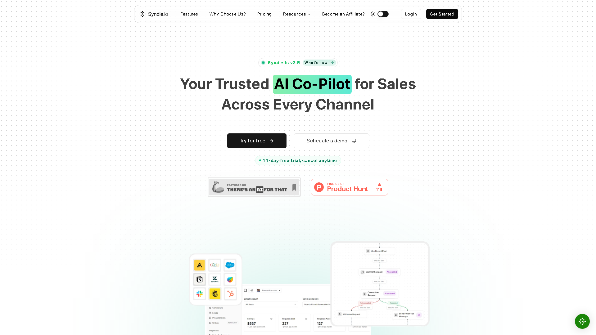 Syndie.io Interface Screenshot - Writing & Editing Tool