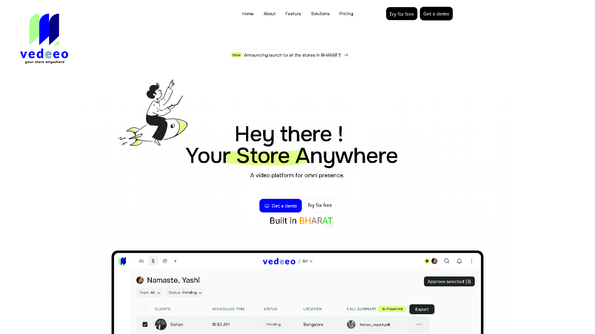 Vedeeo Interface Screenshot - Video & Animation Tool