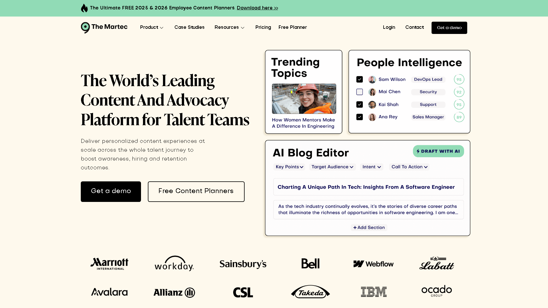 The Martec Interface Screenshot - Writing & Editing Tool