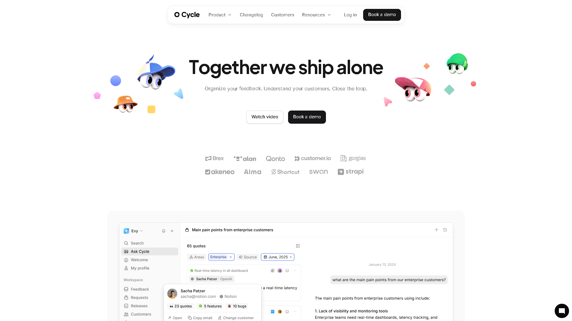 Cycle Interface Screenshot - Writing & Editing Tool