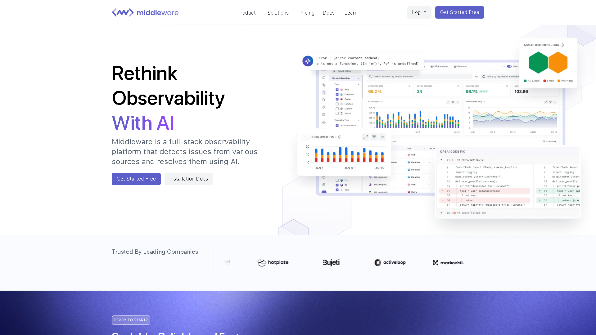 Middleware Interface Screenshot - Coding & Development Tool