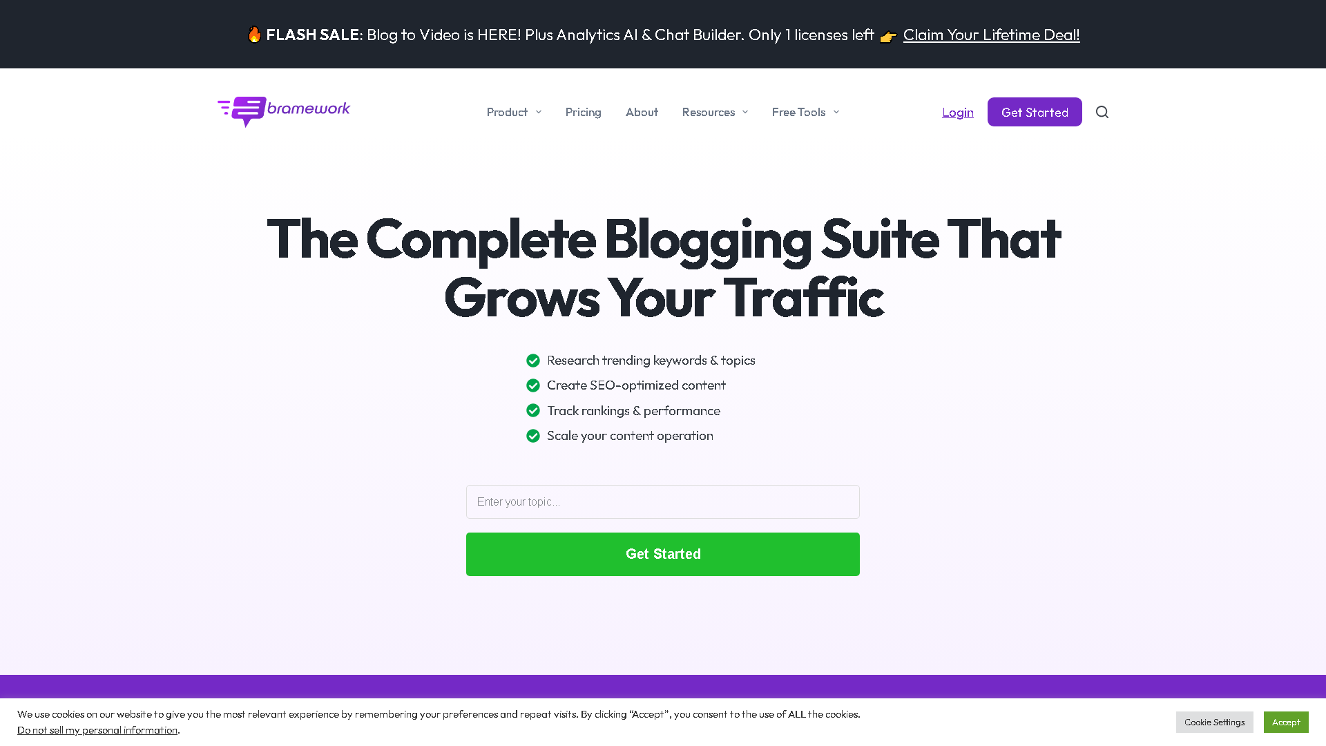 Bramework Interface Screenshot - Writing & Editing Tool